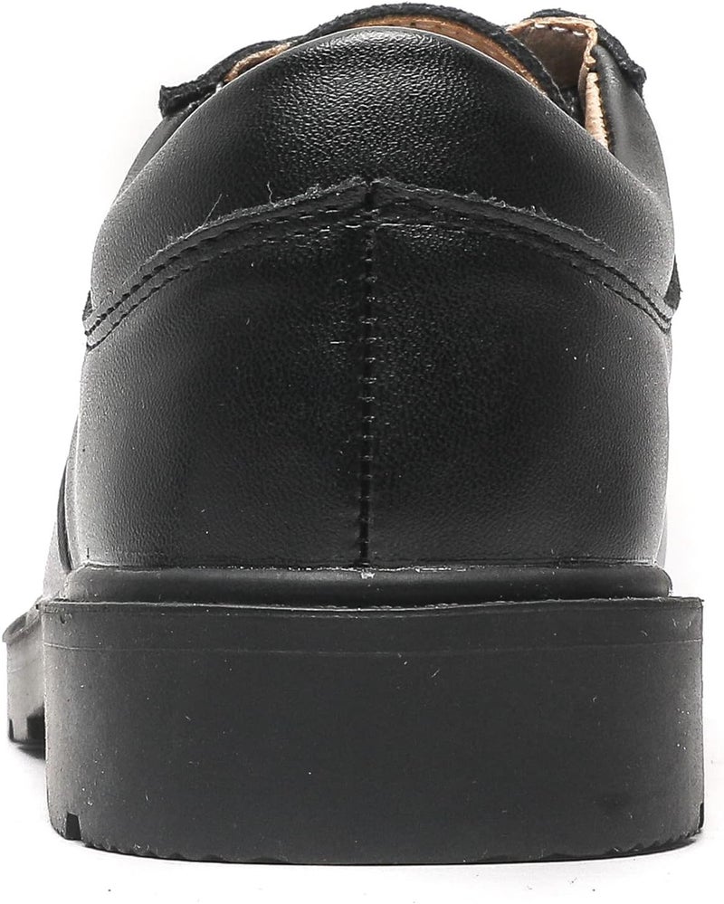 DADAWEN Toddler Boys Girls Classic Lace-Up Dress Shoes Oxfords Wedding Church School Uniform Shoes (Toddler/Little Kid/Big Kid) - Image 5